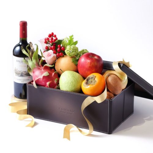 Premium Assorted Fruit & Wine Hamper